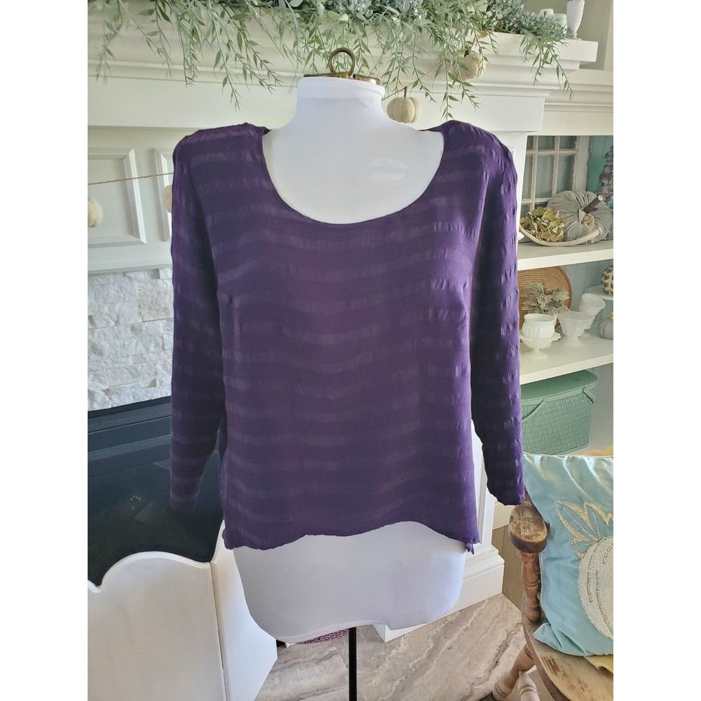 Vintage dark purple blouse,  size 14
